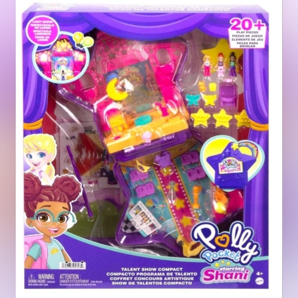 Polly Pocket Starring Shani Talent Show Compact Miniature Playset - Picture 1 of 6